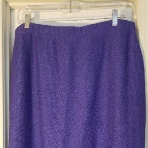 St. John Boucle Slub Knit Flat Front Skirt